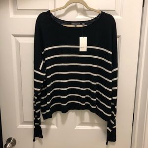 Vince Black Striped Sweater